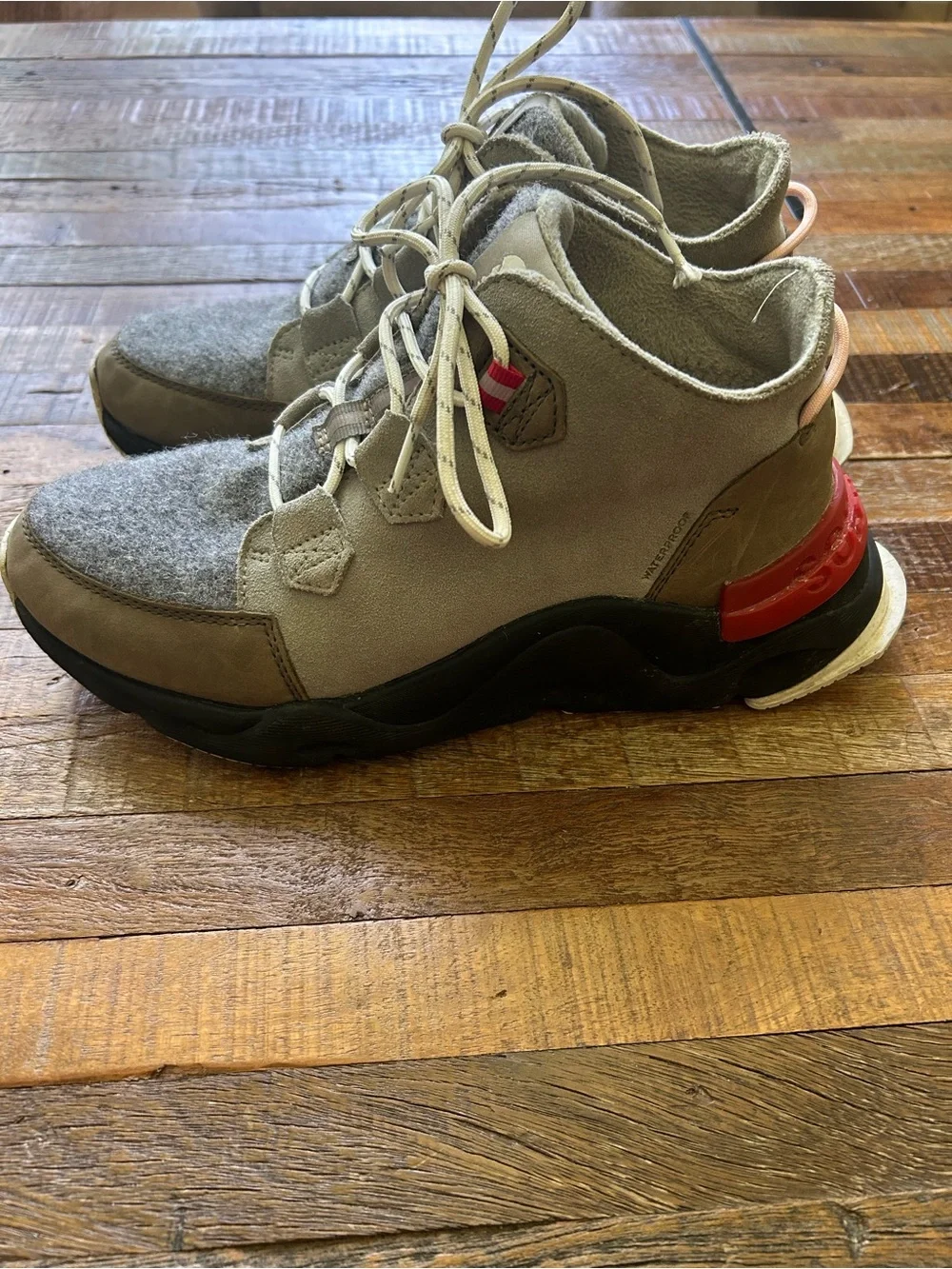 Sorel Women’s Kinetic RNEGD Caribou Waterproof Boots.